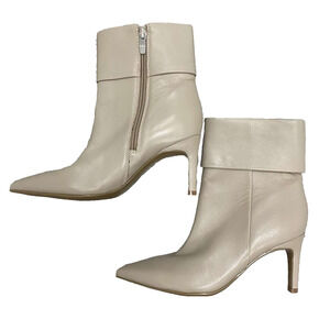 Marc Fisher Women's Kendry Pointed Toe High Heel Booties Beige 6,5 S000059